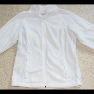 WHITE COLUMBIA POLARFLEECE